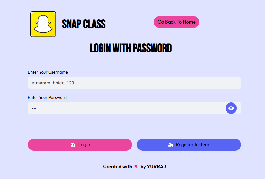 Login Interface